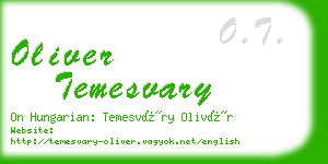 oliver temesvary business card